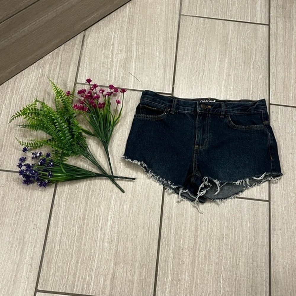 Dark Blue Denim Women's Shorts
